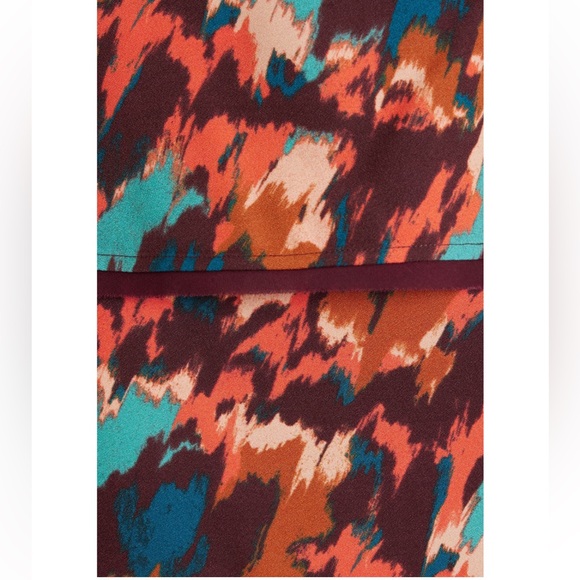 ULLA JOHNSON Danica Drapes Printed Crepe Midi Skirt - Picture 4 of 10